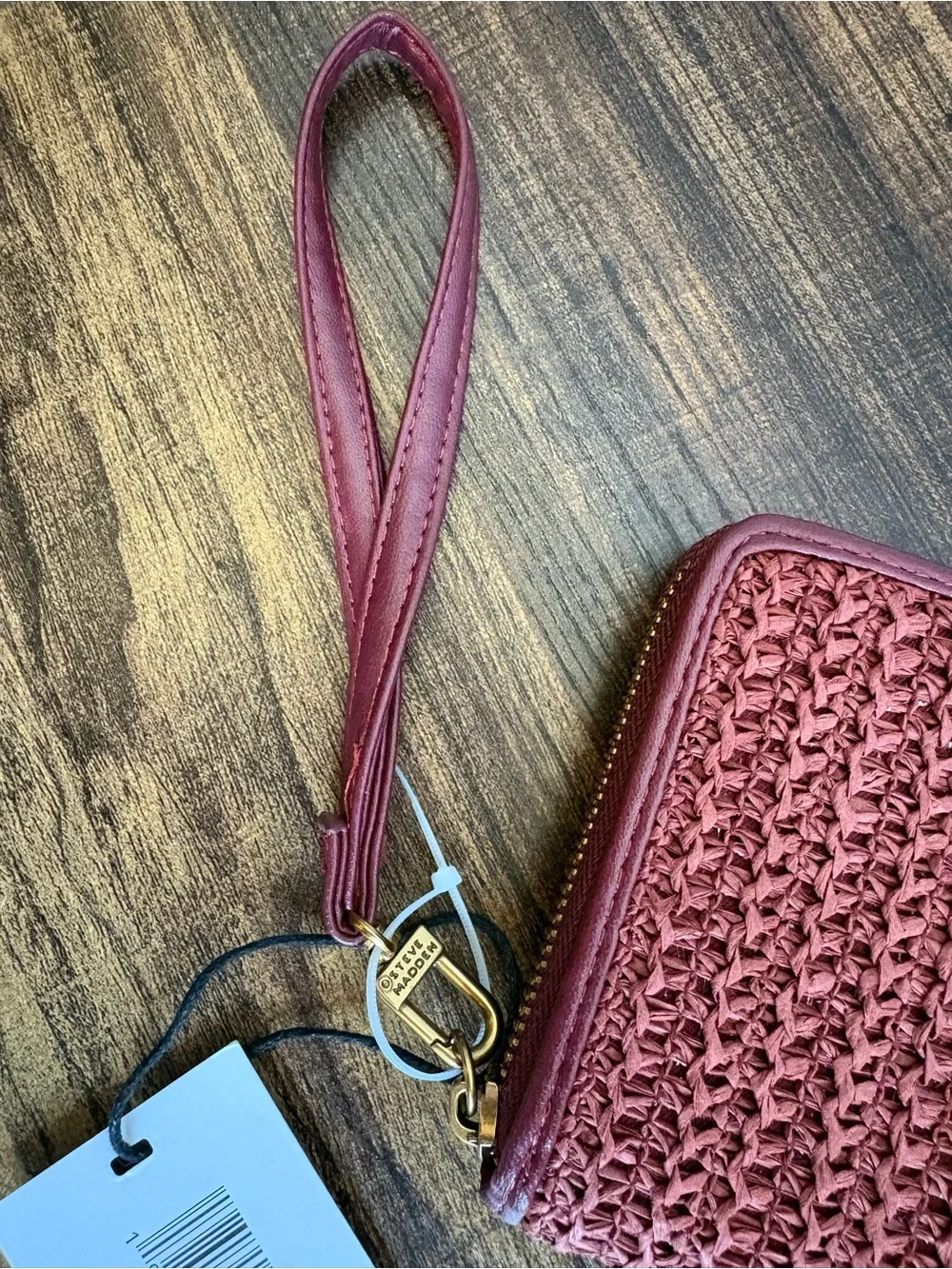 Steve Madden Woven Wristlet Wallet